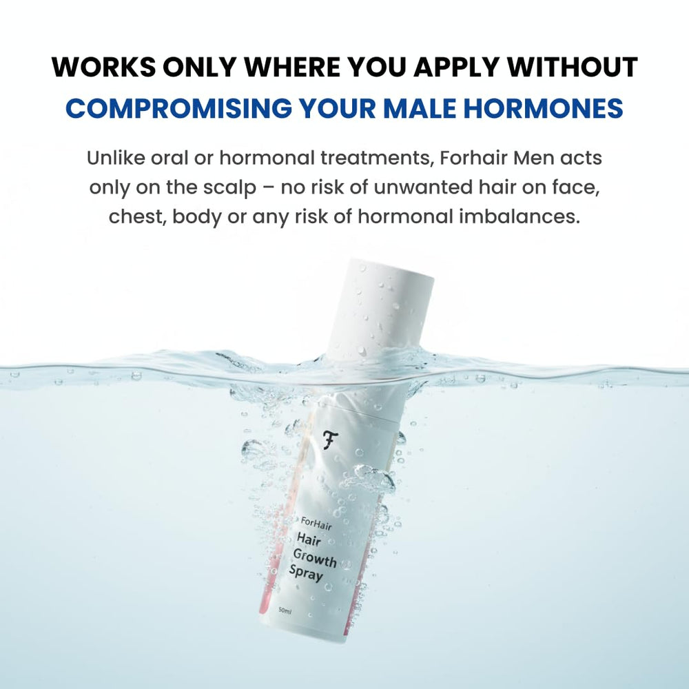 ForHair-sans-hormones : formule sans hormones, usage localisé et sûr.