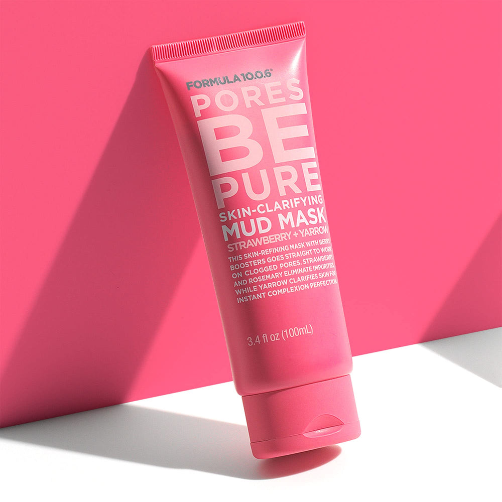 FORMULA 10.0.6 Pores Be Pure: extractos clave de fresa y romero para una piel limpia.