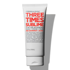 FORMULA 10.0.6 Three Times Sublime: limpieza de puntos negros para piel limpia y cómoda.