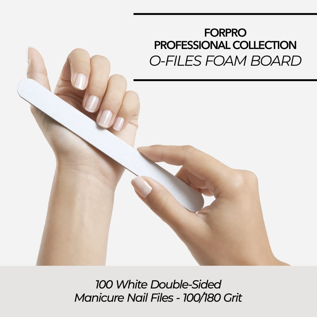 ForPro O-Files eliminan residuos de gel y acrílico de forma eficaz.