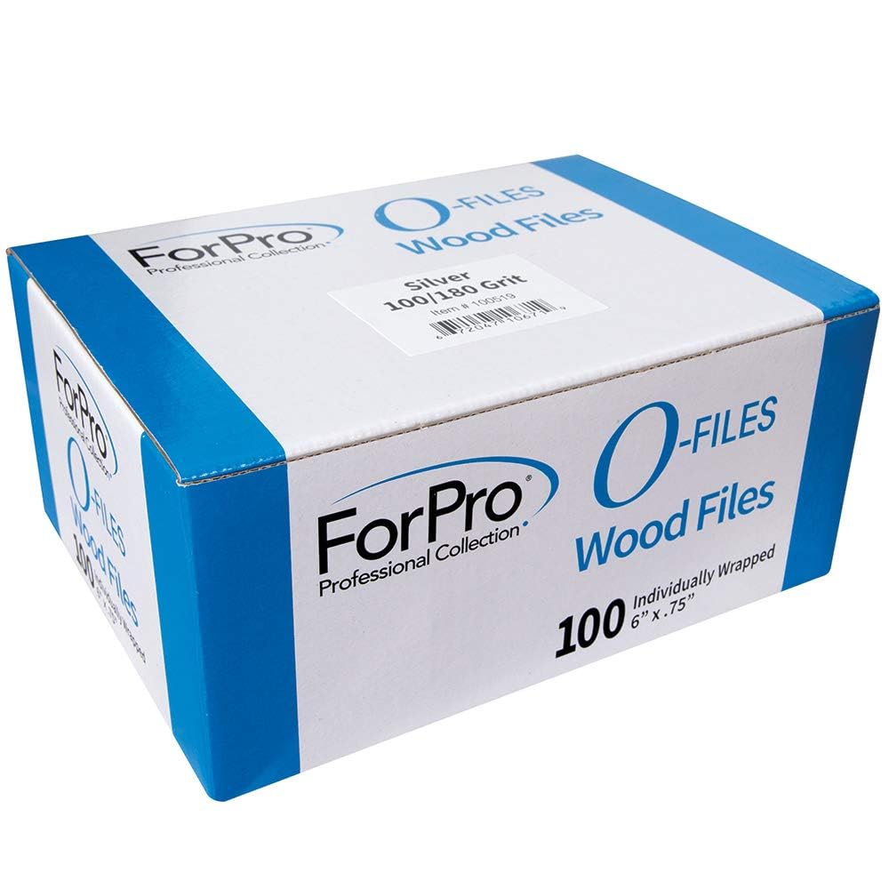 ForPro Lima uñas madera doble cara 6 pulgadas, eficiente para dar forma.