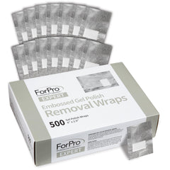 ForPro envolturas con relieve y algodón integrado para retirar esmalte en gel