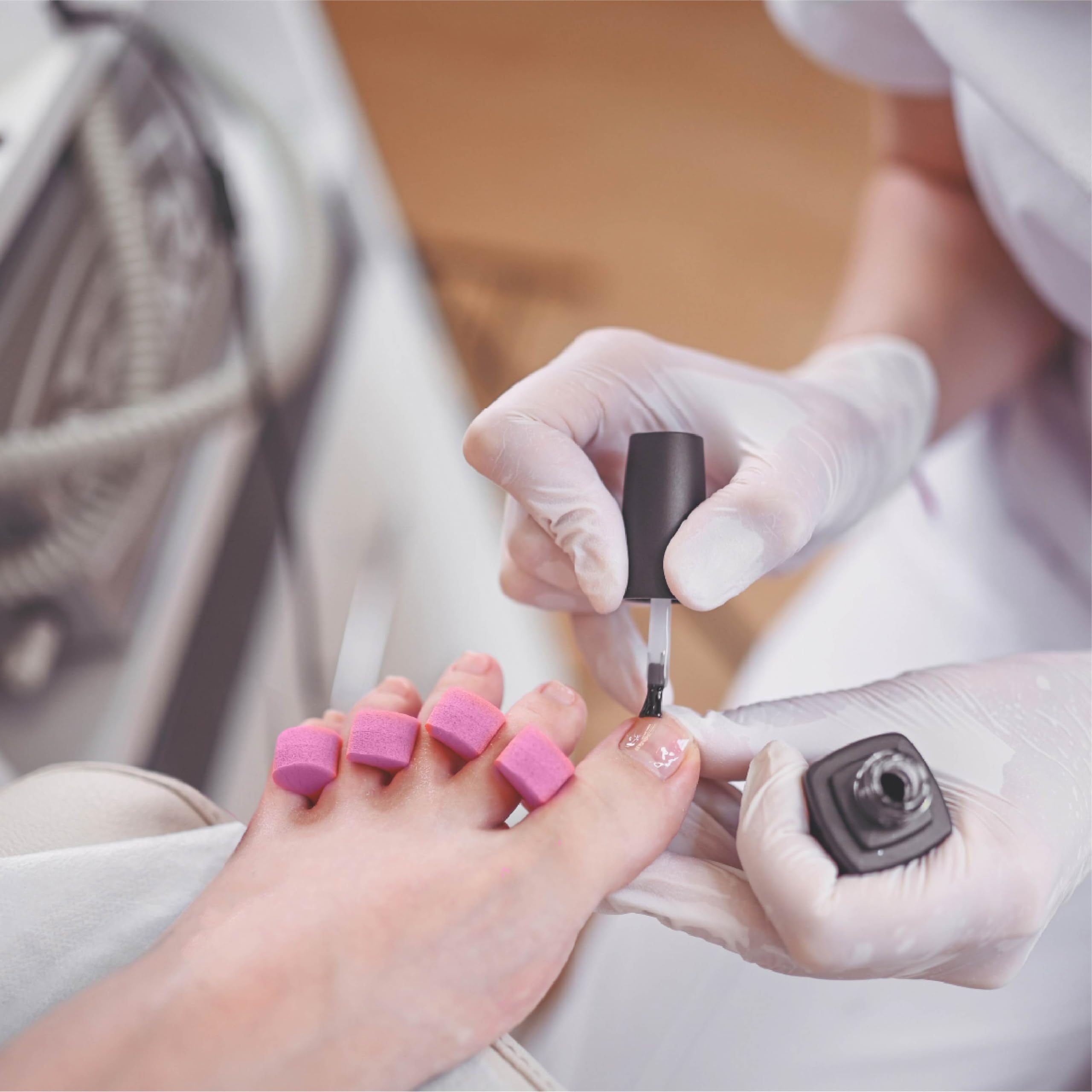 ForPro empaque de separadores de dedos para pedicura en rosa