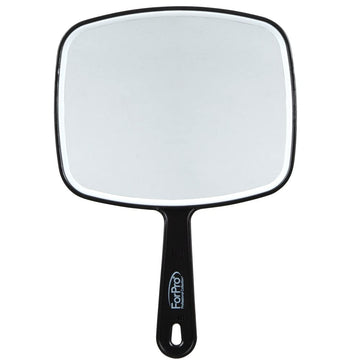 ForPro Professional Collection: Espejo de mano premium con frente claro para reflejo nítido.