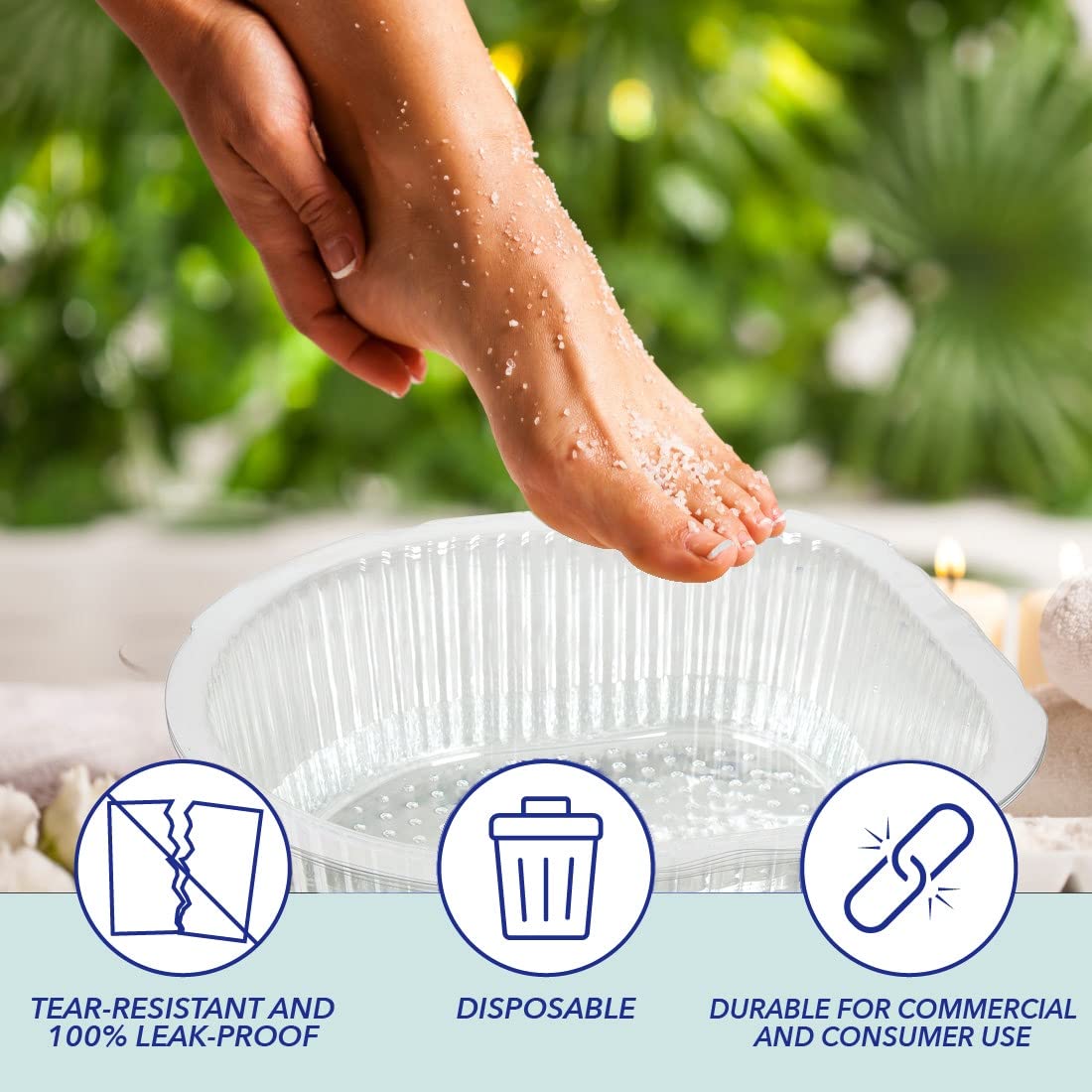 ForPro Professional Collection: liners desechables para pedicure con higiene