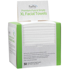 ForPro XL toalla facial ultra suave sin pelusa para limpieza diaria