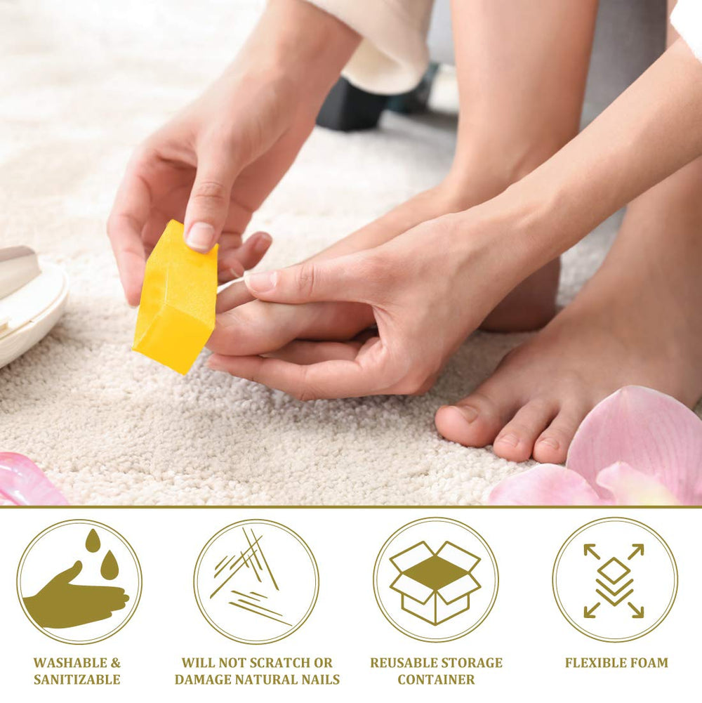 ForPro Ultra Gold bloque pulidor higienico para manicura y pedicura