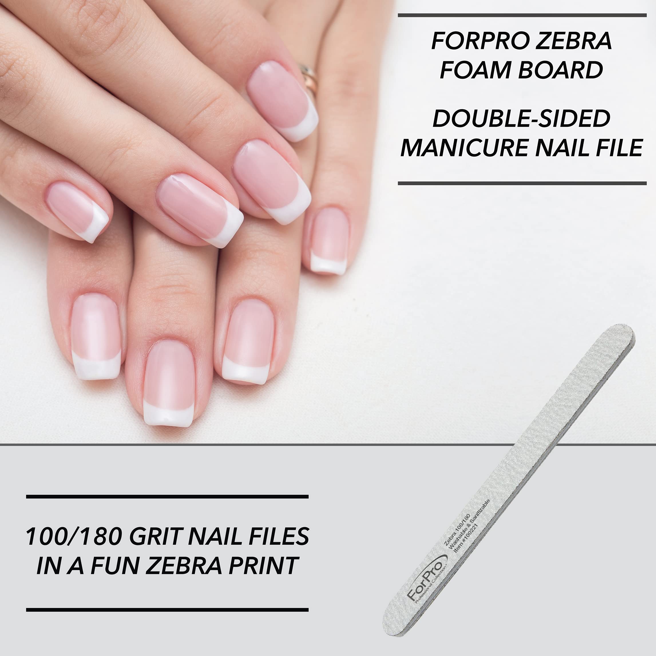 ForPro Zebra planche mousse double-face, limage précis.