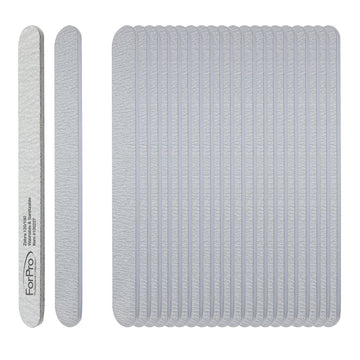 ForPro Zebra Tablero de Espuma, lado 180 grano, suavidad al remodelar uñas acrílicas