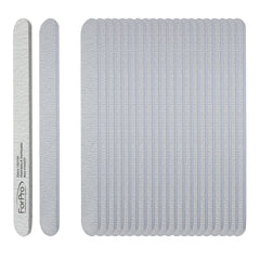 ForPro Zebra Tablero de Espuma, lado 180 grano, suavidad al remodelar uñas acrílicas