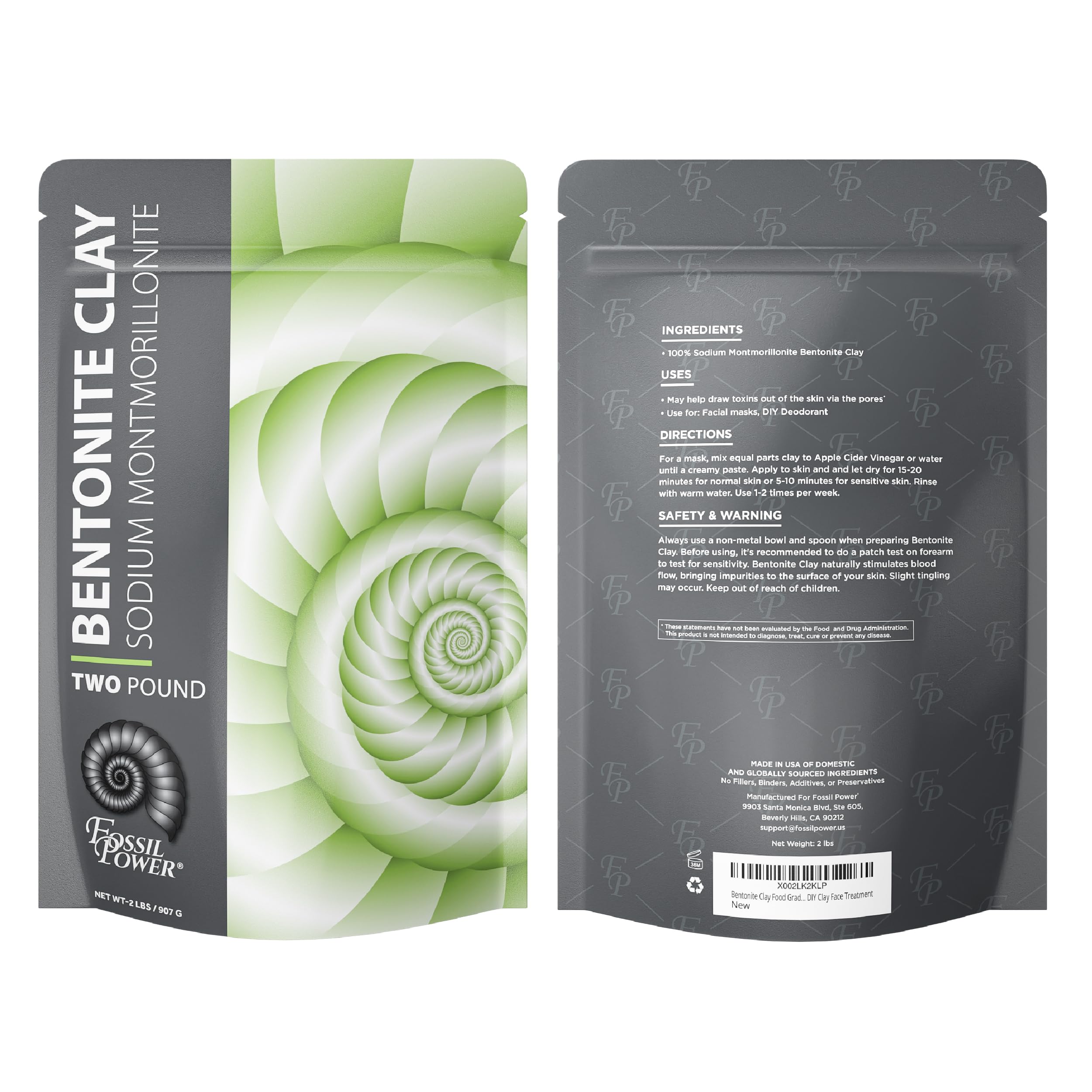 Pasta dental con Bentonita para cepillado suave.