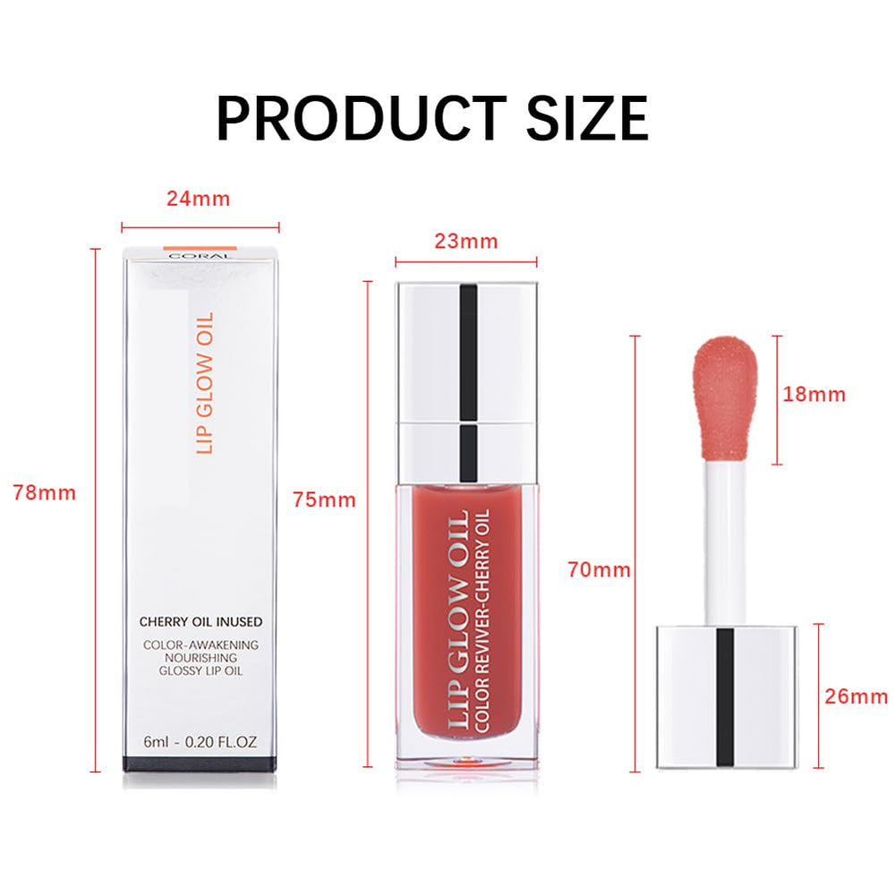 fovcos aceite labial color cerezo hidrata y da brillo