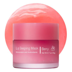 Fovcos mascarilla de labios para dormir, hidratación nocturna para labios suavizados al despertar