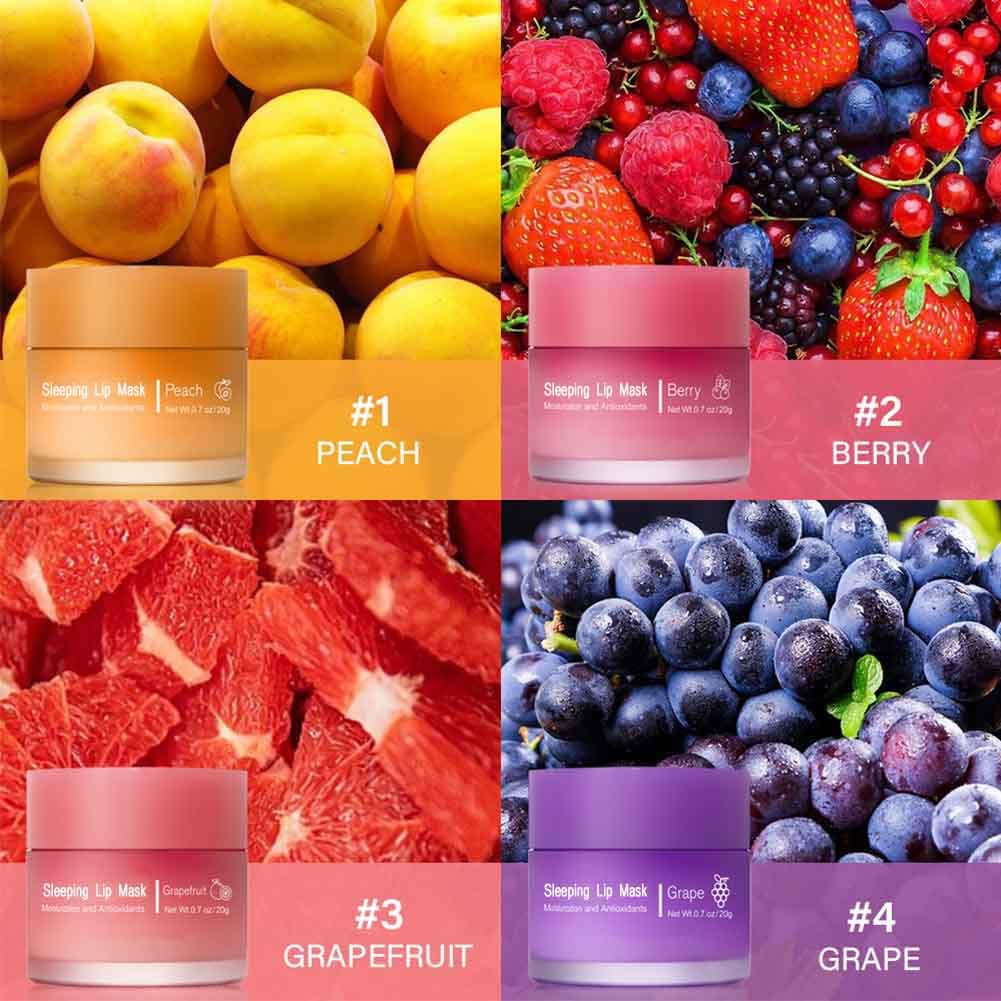 Fovcos mascarilla nocturna para labios, mejora color y aspecto rosado