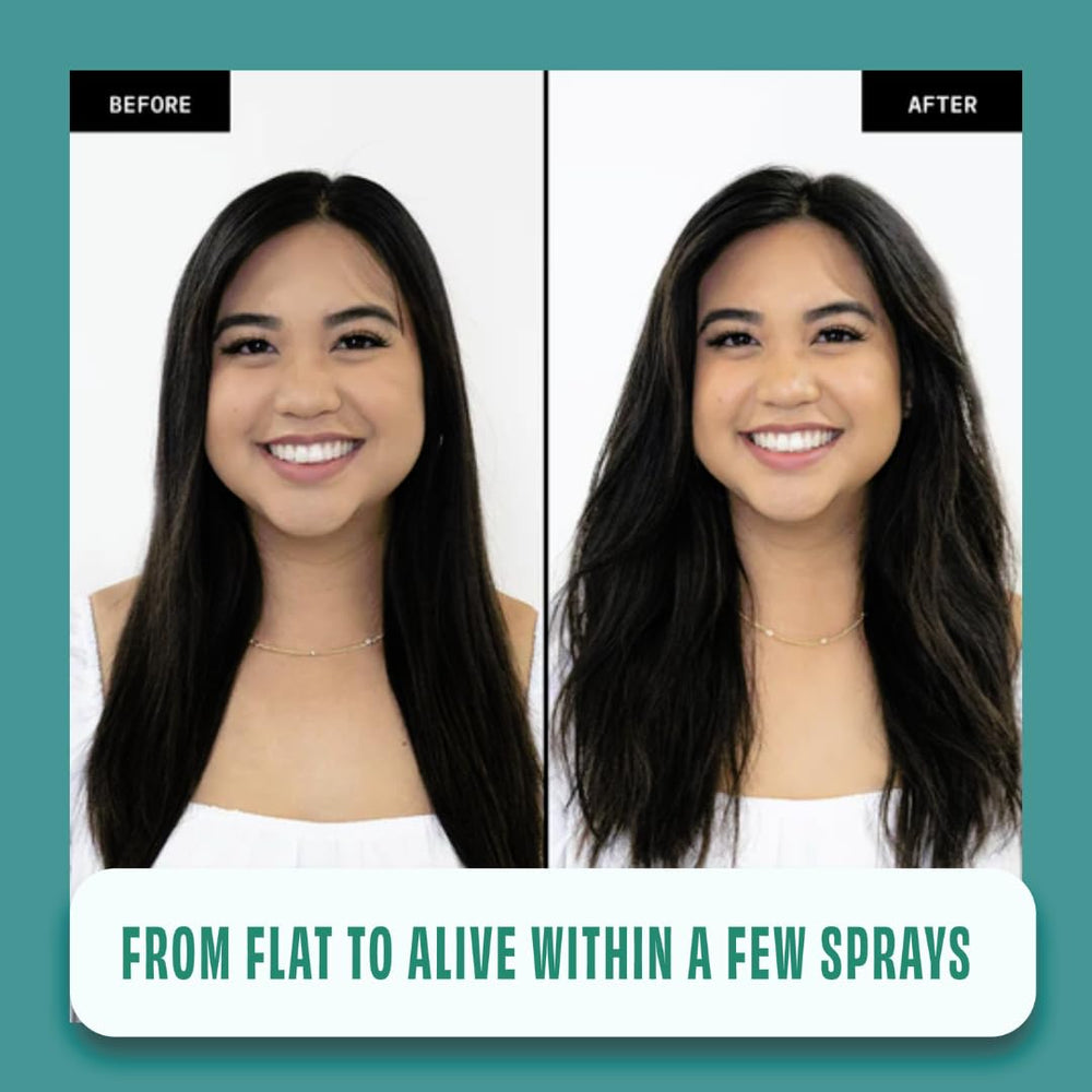 FoxyBae con biotina para nutrir el cabello durante el peinado.
