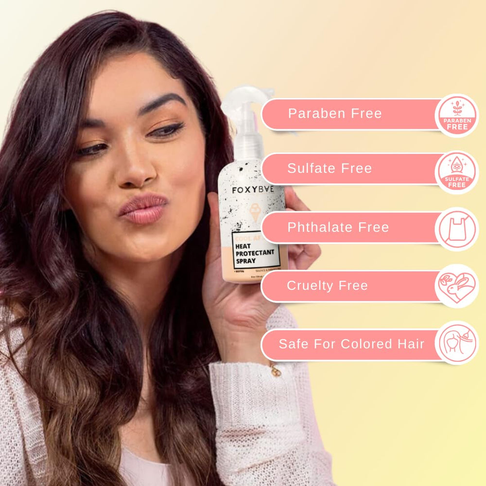 FoxyBae color protegido: ayuda a mantener el color y el brillo del cabello.