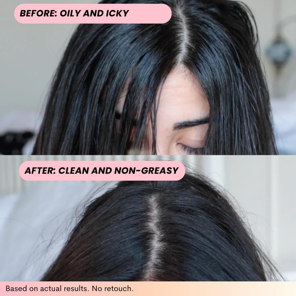 FoxyBae shake-spray action demonstrates applying mist from five inches away