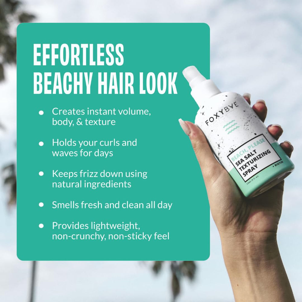 FoxyBae texturización de cabello aporta cuerpo y volumen suave.