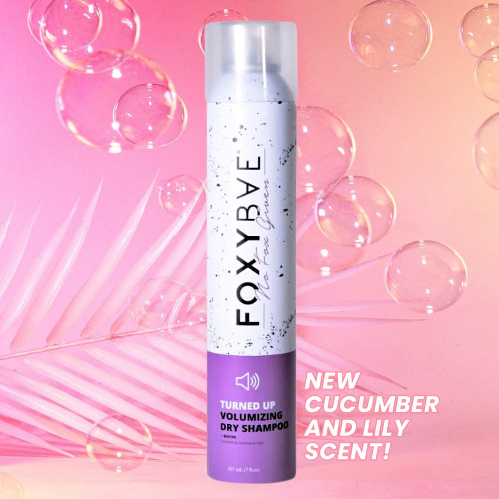 FoxyBae Turned Up dry shampoo free from sulfates and parabens.