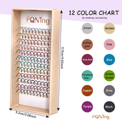 FQNing mezcla de 12 colores en puntas, 15mm, para combinaciones de pestañas.