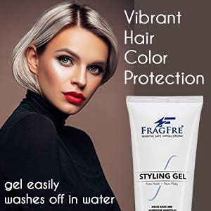 FRAGFRE gel nutre el cabello sin fragancia y sin alcohol para mayor suavidad