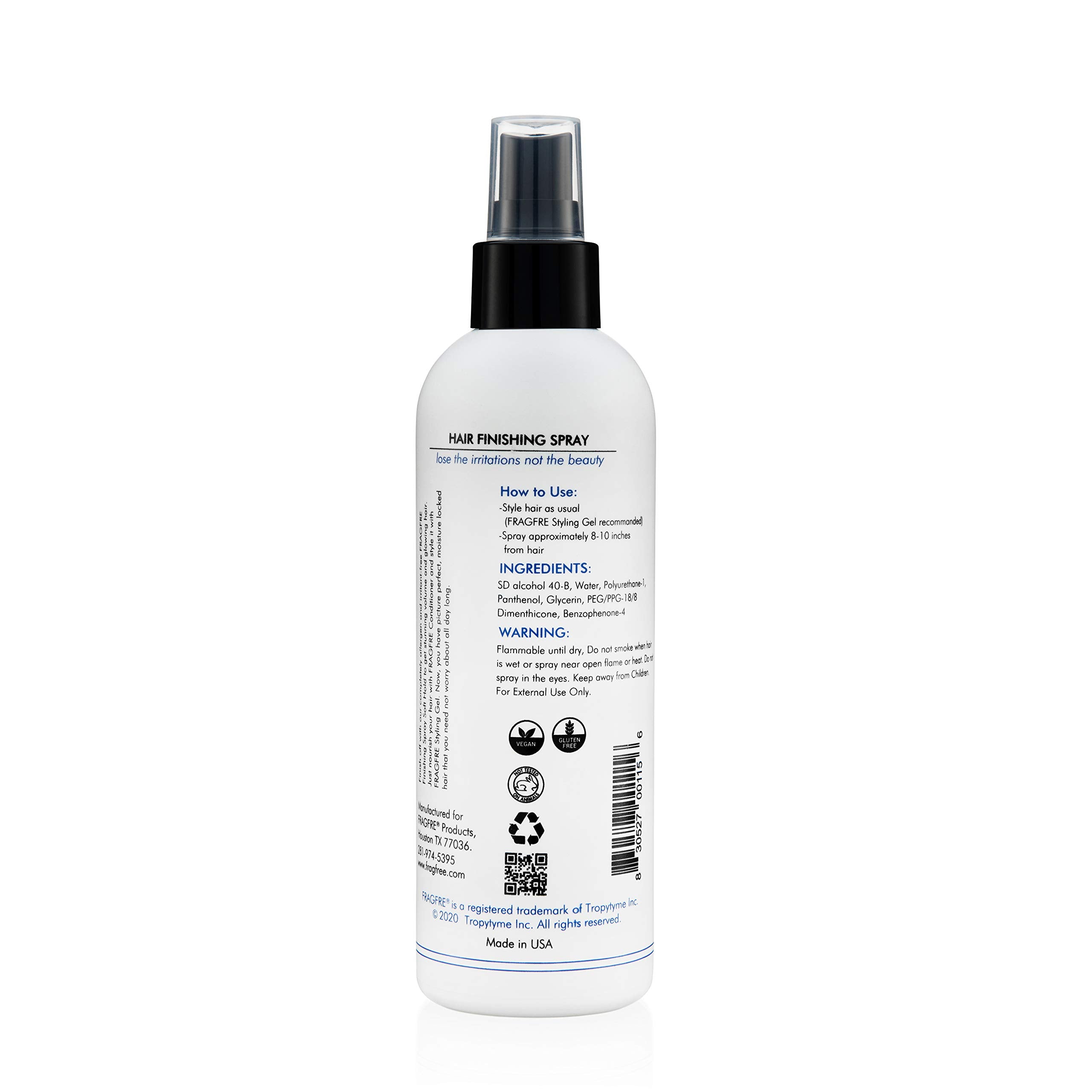 FRAGFRE pulverizador apto para piel sensible reduce irritaciones.