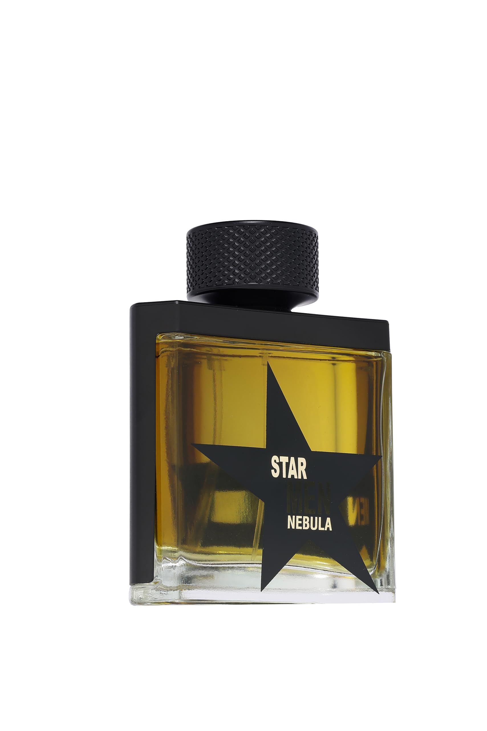 Fragrance World Star Men Nebula EDP, notas de salida especiadas para despertar curiosidad.