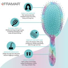 Framar cabello mojado, desenreda sin tirar y cuida la fibra