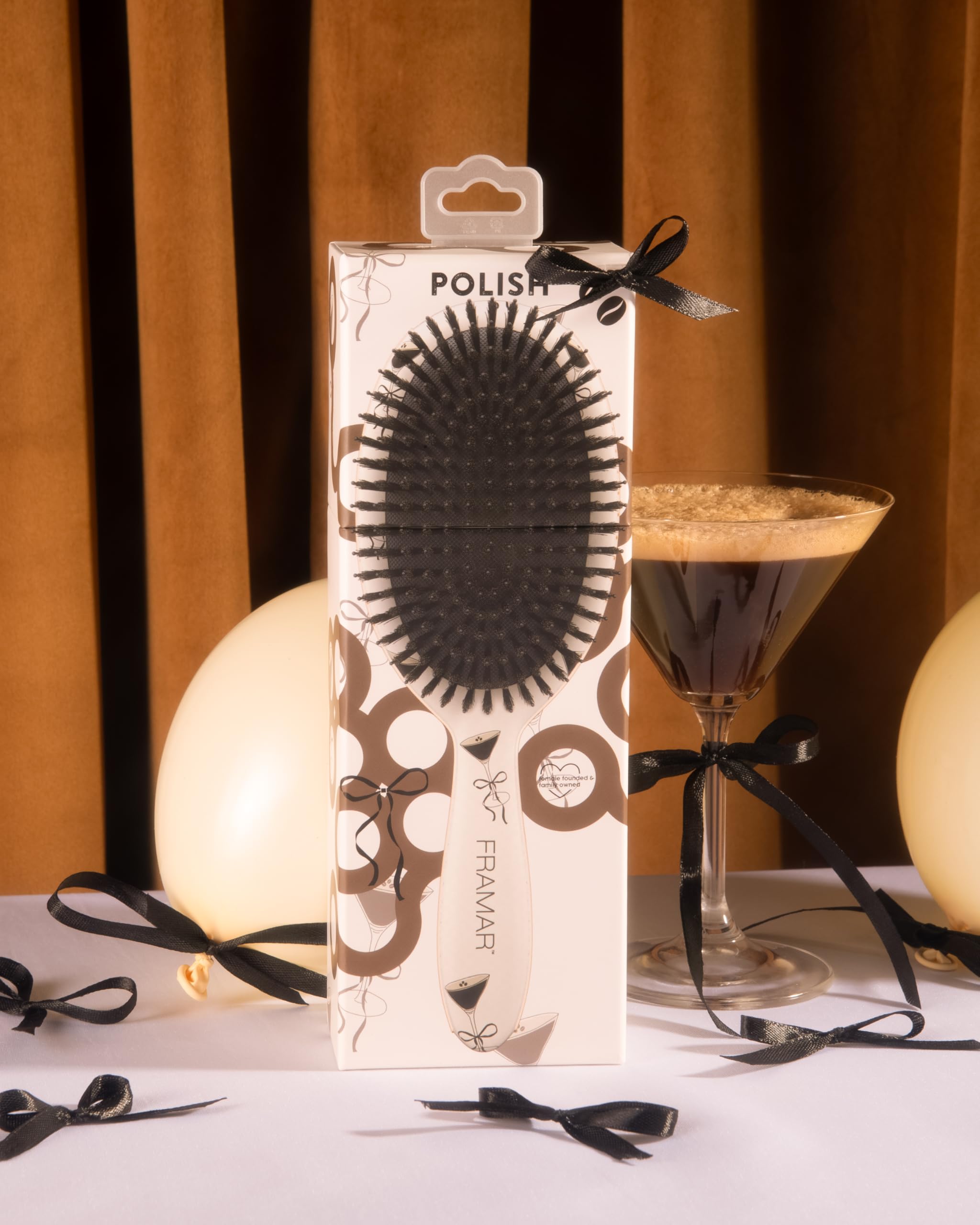 Framar cepillo jabali suave lujo práctico para peinados con brillo natural