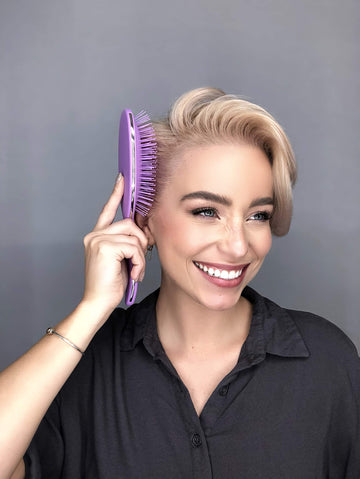 Framar cepillo desenredante para cabello seco; peinado rápido y suave