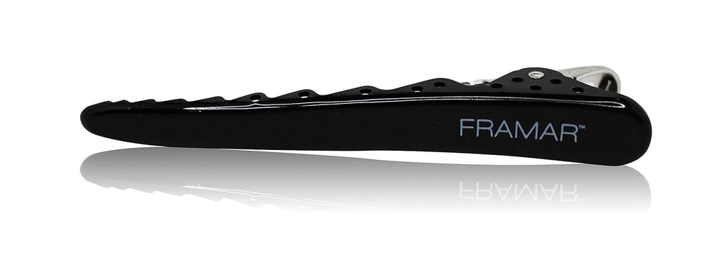 Framar clip de pelo negro resistente de metal