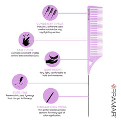 Framar Dreamweaver punta de alfiler de acero inoxidable para precisión al separar secciones.