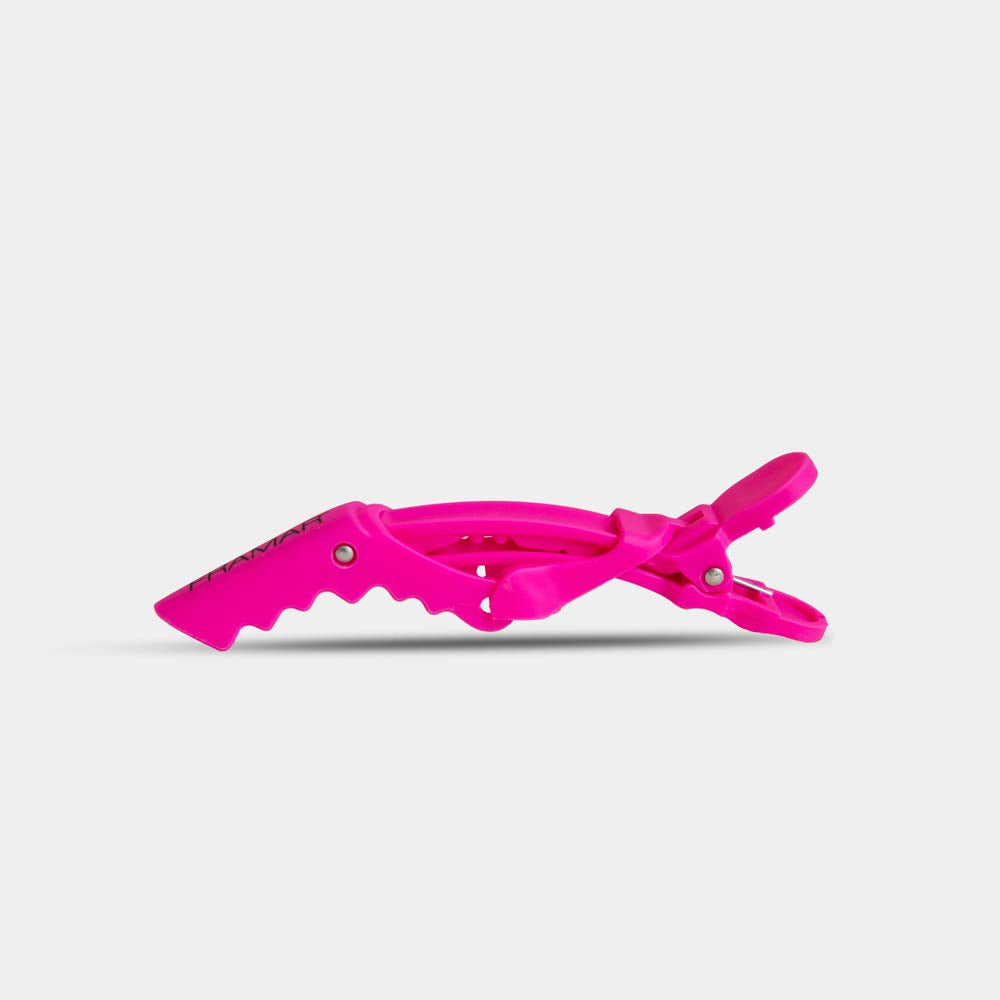 Framar Gator Grips rosa clip con dientes anchos para mechones