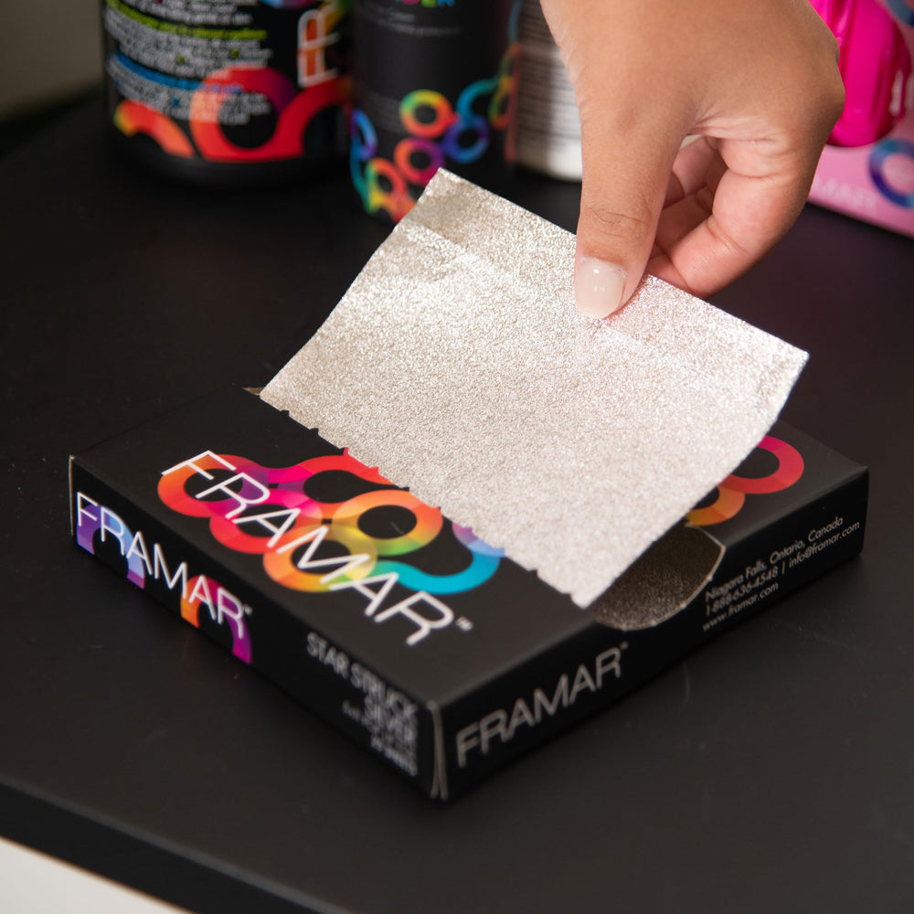 Framar hoja de aluminio plata relieve que evita desgarros