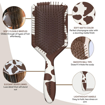 FRAMAR Paddle Detangler, agarre cómodo: perfecto para peinar sin esfuerzo
