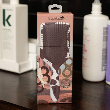 FRAMAR Paddle Detangler, compacto para bolso: retoques rápidos en cualquier lugar