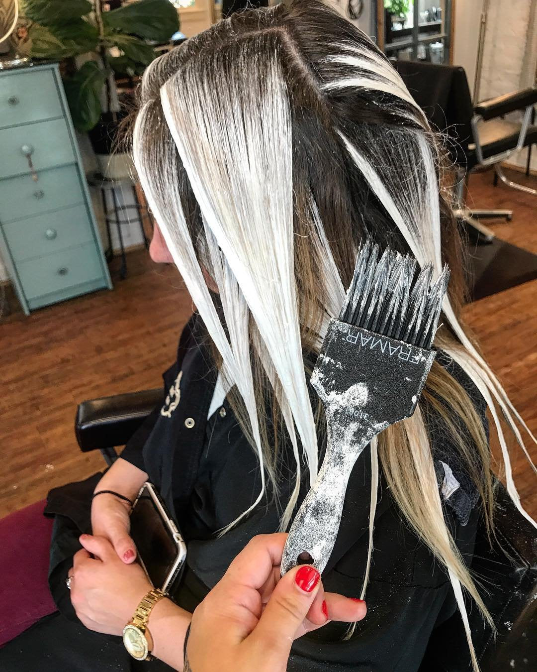 Cerdas AccuSoft FRAMAR Power Painter para mezcla suave.