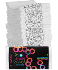 FRAMAR serviettes salon biodégradables en paquet, douceur luxueuse pour cheveux.