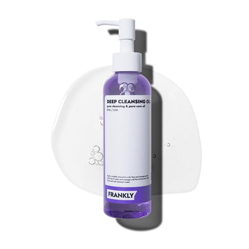 FRANKLY: botella del aceite limpiador de poros purifica la piel y regula el sebo.