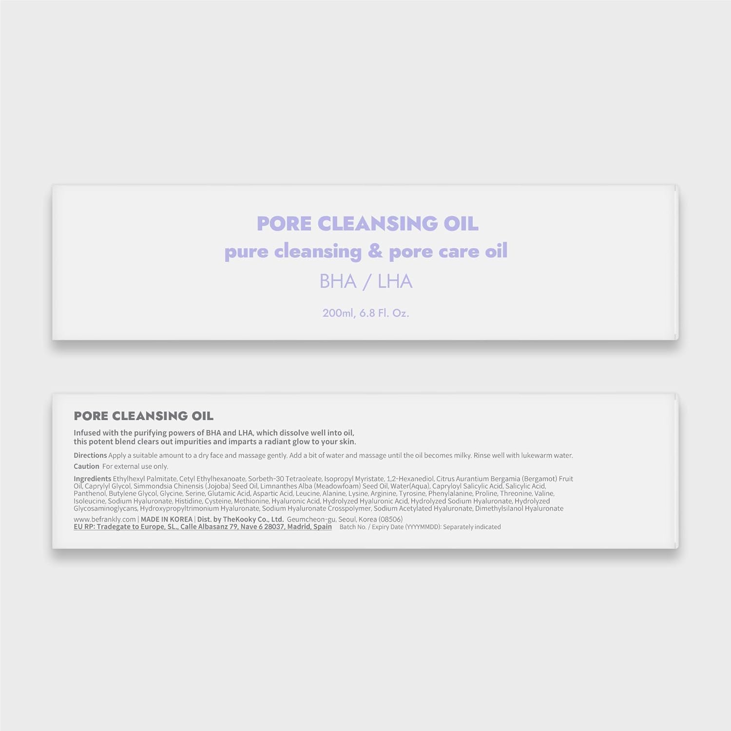 FRANKLY: enfoque de ciencia coreana y transparencia de ingredientes en el frasco.