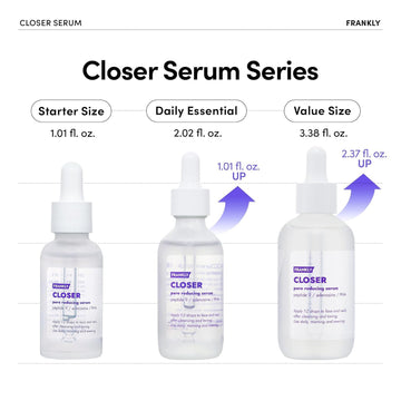 FRANKLY Closer Serum aplicación con dedo para rutina diaria