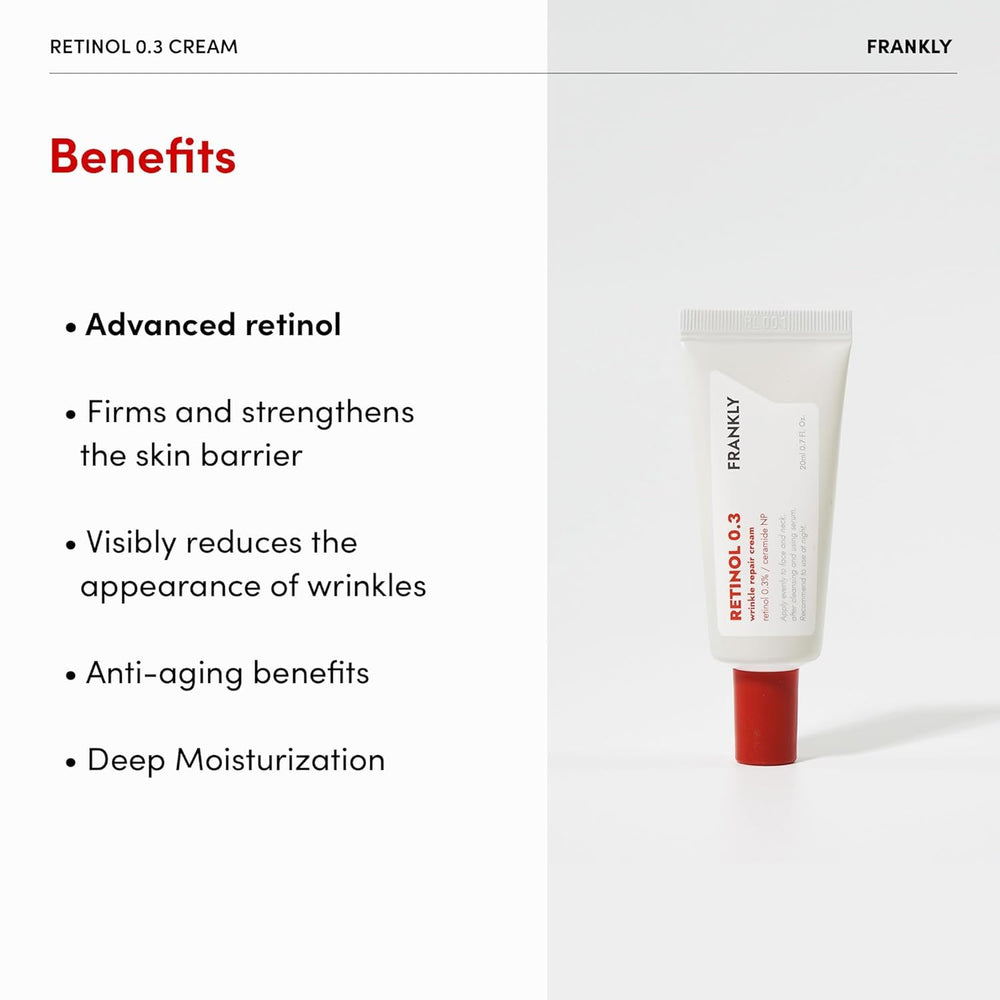 FRANKLY Retinol 0,3% crema con ceramidas para hidratación duradera
