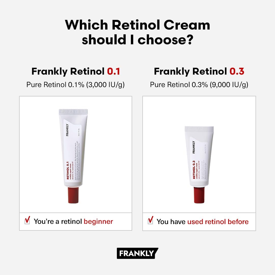 FRANKLY Retinol 0,3% crema para atenuar líneas finas