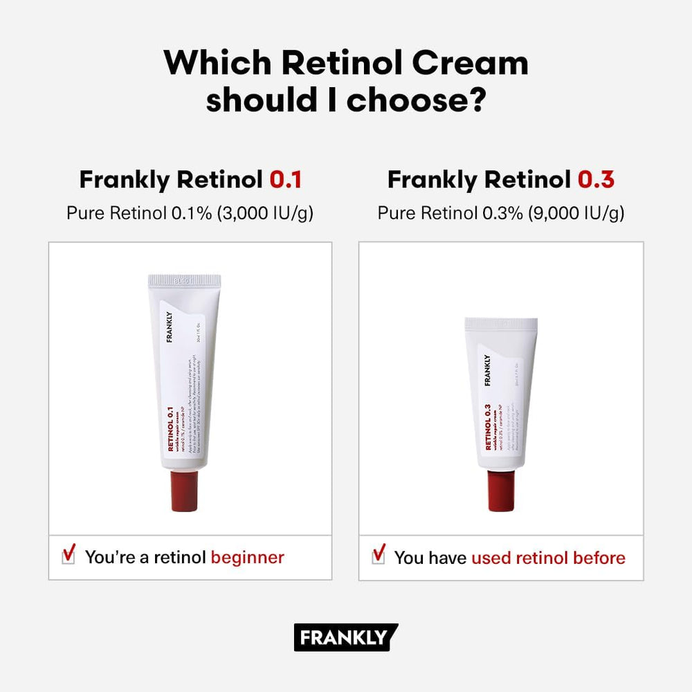FRANKLY Retinol 0,3% crema para atenuar líneas finas