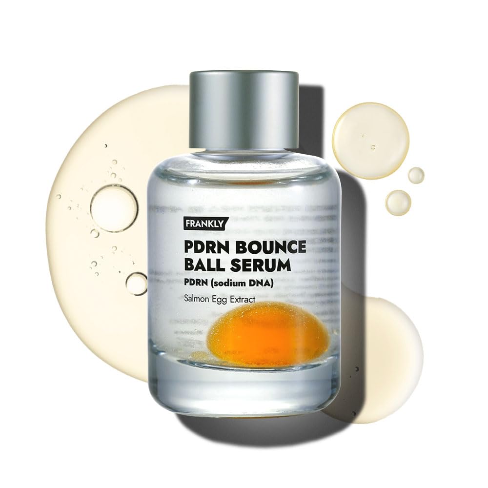 FRANKLY Salmon PDRN Bounce Ball Serum, bola naranja activa microgotas para brillo