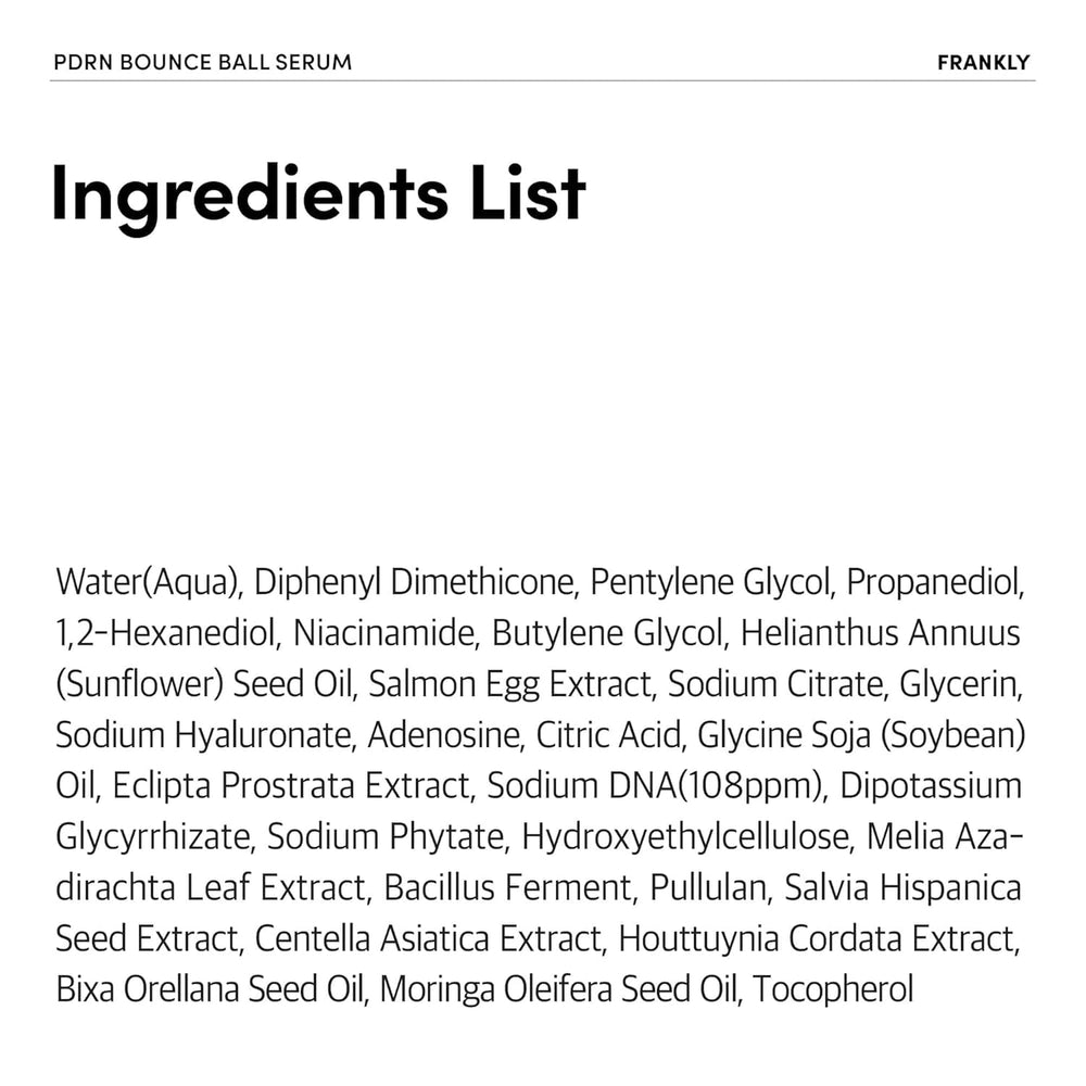 FRANKLY Salmon PDRN Bounce Ball Serum, sin fragancia apto para piel reactiva