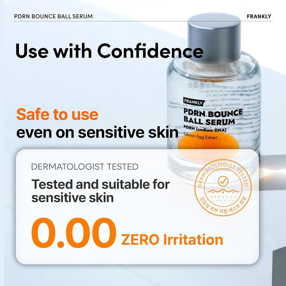FRANKLY Salmon PDRN Bounce Ball Serum, uso post-procedimiento para calma