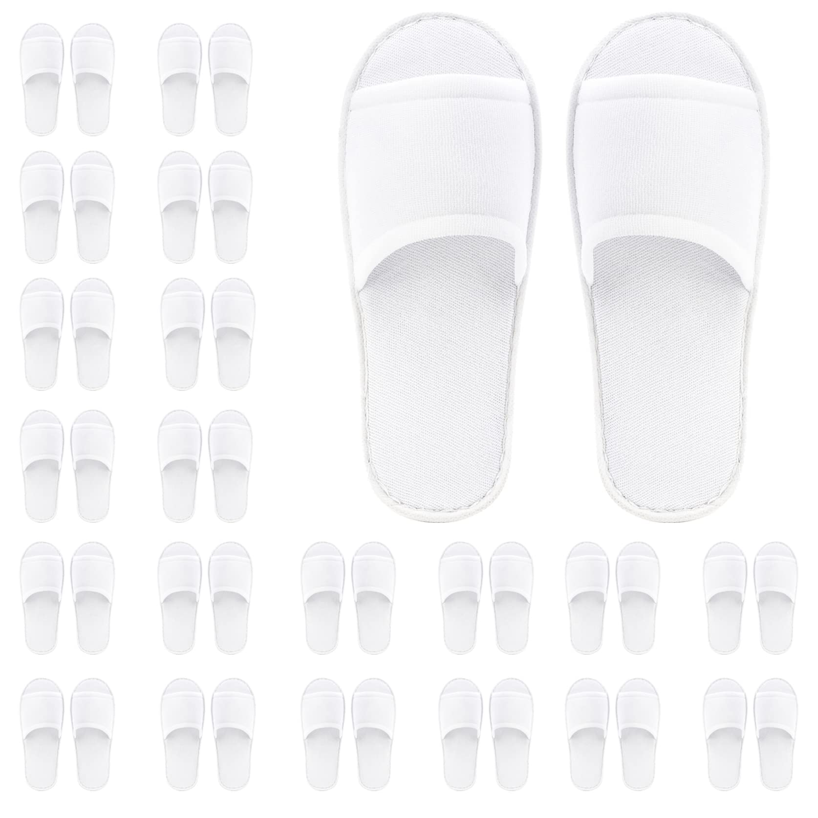 Frcctre zapatillas desechables con dedo abierto para comodidad de los invitados