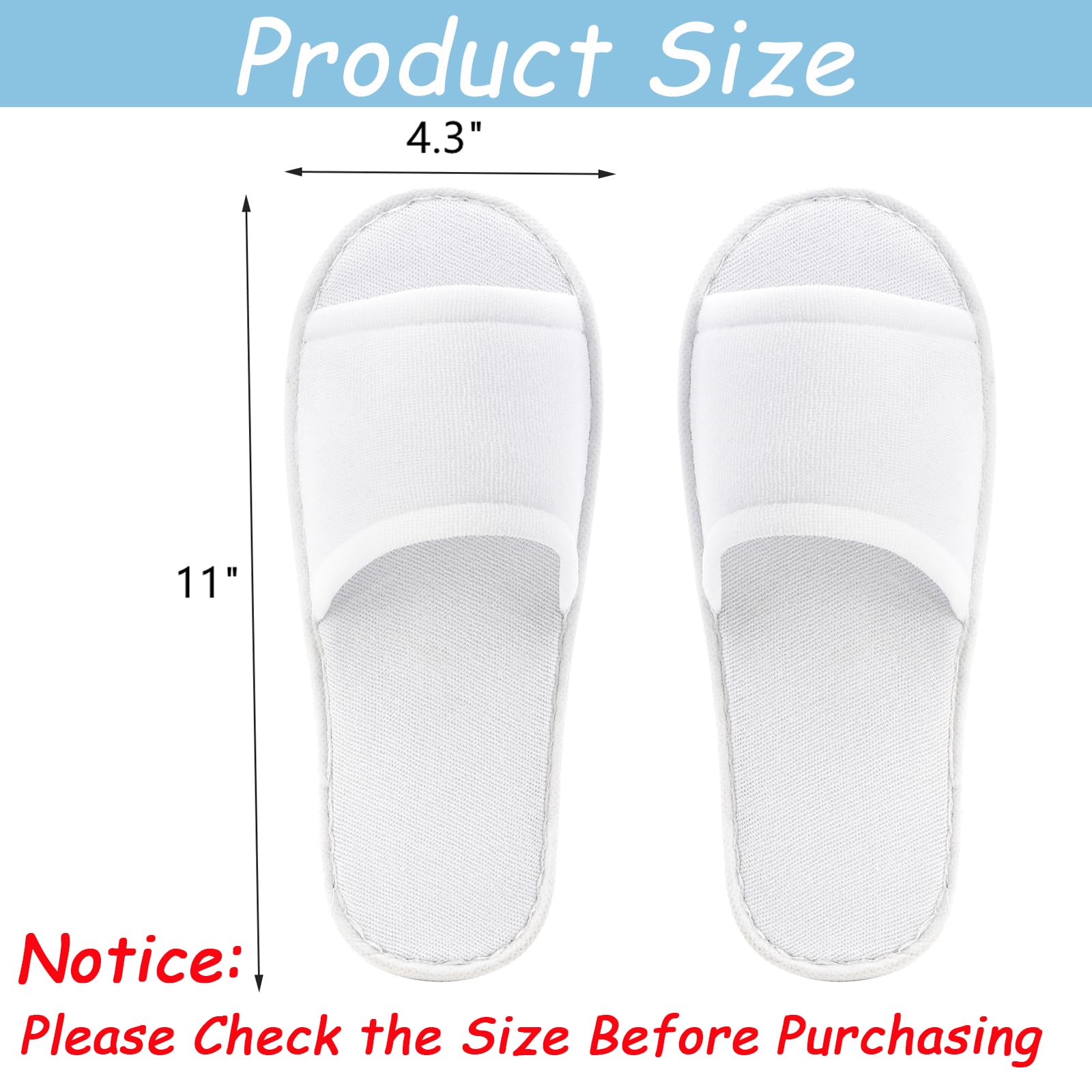 Frcctre zapatillas desechables con forro de felpa para pies suaves
