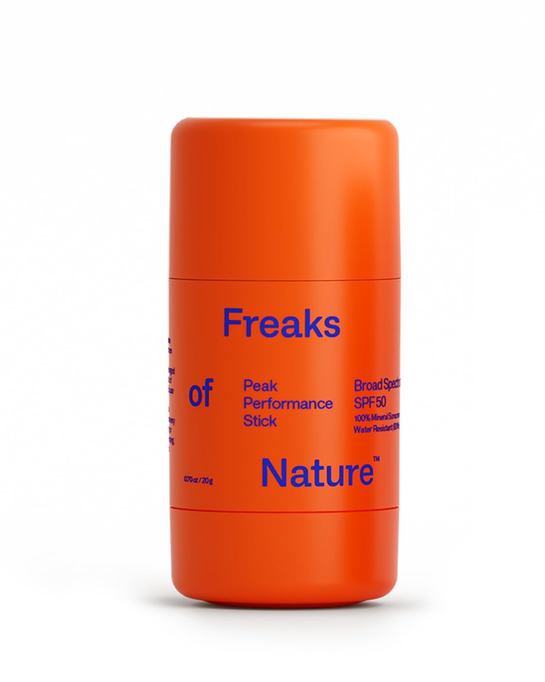 Freaks of Nature Peak Performance Sun Stick SPF 50, aplicación rápida para piel sensible.
